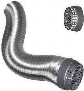 GTvento Kitchen Chimney Flexible Aluminium Pipe Kit With Cowl Hose Pipe