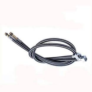 Bath Guru mixerconnection02 Stainless Steel 18 Inch Wash Basin Connection Pipe Hose Pipe