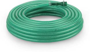 Garbnoire Heavy Duty 3 Layered Braided Water Hose Pipe (Size: 0.75 inch-Length: 15 Meters) Garden Outdoors Pipes with Hose Connector Hose Pipe