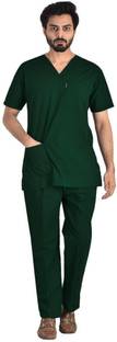 Valventhaven Dark Green scrubs-L Pant, Shirt Hospital Scrub