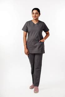 Panuniforms Grey 03 Shirt, Pant Hospital Scrub