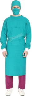 IS IndoSurgicals Reusable Surgeons Gown Set Cotton Gown Hospital Scrub