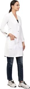 hangerage Doctor Coat White ||For Womens ||For Health Professional ||Long Sleeves Shirt, Pant Hospital Scrub