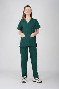PRAGATI TRENDS Women Scrub Suit-Ideal for Doctors,Nurses,Dentists&Healthcare Professionals HG/L Gown Hospital Scrub