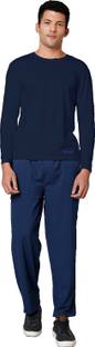 Knya med Men's Long Sleeves Underscrubs Gown Hospital Scrub