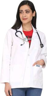 LISADRESSES Unisex Doctor Apron Full Sleeves (Size L) Shirt Hospital Scrub