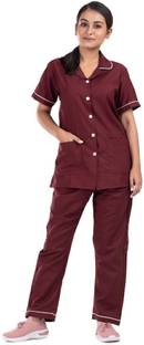 Hospriqs PolyCotton Professionals Unisex Nurse-Uniform Half Sleeve Top/Regular Pant (XXL) Shirt, Pant Hospital Scrub