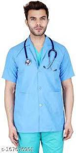 SEEMESH Polycotton Lab Coat for Doctor, Nurses, Medical Students Shirt Hospital Scrub