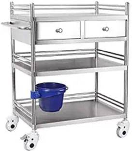 Indian Decor Stainless Steel Dressing Trolley