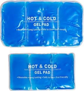 LISAMED Three & Four Section Transparent & Reusable Gel Pack For Pain Relief (2 Pack) Hot & Cold Pack