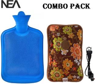 Nea Hot Water Bag with rubber for Pain Relief(PACK OF 2) Multicolors ELECTRIC 2 L Hot Water Bag