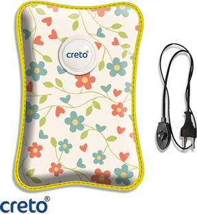 CRETO Super Quality (Body Pain & Period Cramps) Warm Electric 1 L Hot Water Bag