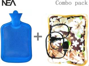 Nea Hot Water Bag with rubber for Pain Relief(PACK OF 2) Multicolors ELECTRIC 2 L Hot Water Bag