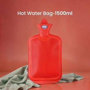 CRESCENT Non-Electric Rubber Hot Water Bag for Periods, Back,Stomach and Full Pain Relief Non Electrical 2000 ml Hot Water Bag