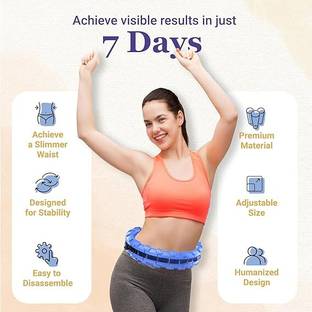 TOPHAVEN Dynamic Weighted Hula Hoop for Visible Results: Boost Your Metabolism & Tone Hula Hoop