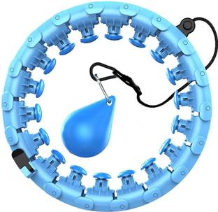 PORMONO Smart Weighted Fit Hula Hoop for Weight Loss - 24 Detachable Knots - 2 in 1 Hula Hoop