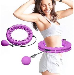 Nandjiya Women Hoop 2 in 1 Fitness Exercise Abs Workout Hula Hoop (Diameter - 130 cm) Hula Hoop