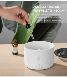 AUSHA Room Humidifier for Room Moisture Cool Mist Flame Lighting Humidifier