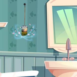 Vpllex Air Freshener Odor Remover for Bathroom Bad Smell Remover for Toilet(Citrus) Portable Room Air Purifier
