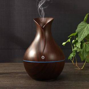 valsheri Wooden Pot Aroma Diffuser & Cool Mist Humidifier Portable Room Air Purifier