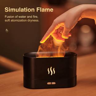 CozyCrest Room Aromatherapy Flame Light Quiet Aroma Humidifier Humidifier