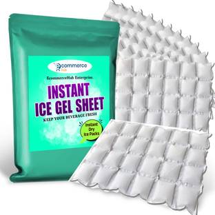 Ecommercehub 0.1 L Plastic Dry Ice Sheet for Shipping of Beverage items & Medicine Transport, Chiller Sheet Ice Bucket