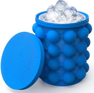 Tanlesa 1 L Silicone, Plastic ice cube bucket with lid Ice Bucket