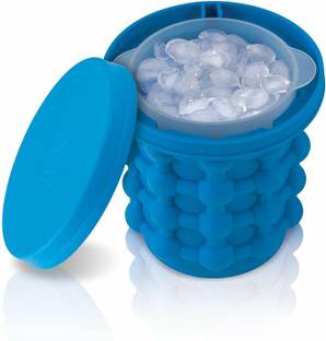 DDARSH 1 L Silicone Silicone Ice Cube Maker Genie Space Saving for Kitchen Bucket Summer Beach Ice Bucket