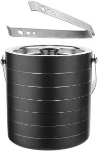 NAOE 1.5 L Steel Stainless Steel Ice Bucket with Tong, Hotel Bucet/Beverage Bucket [1.5 Liter] Ice Bucket