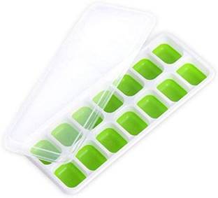 Vortipu 0.1 L Silicone Chill Creations: 14-Grid Ice Cube Tray Ice Bucket