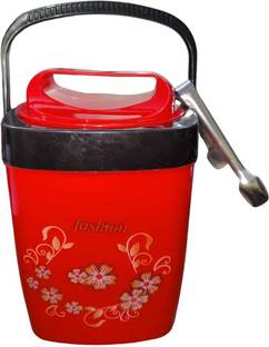 Kitchenium 1.5 L Plastic Plastic Insulated Cold Ice Bucket With Tong For Ice Cube Storage Ice Bucket