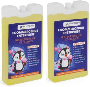 Ecommercehub 0.8 L Plastic Reusable & Cold Ice Pack, Sealed & Leakproof Ice Pad Ice Bucket