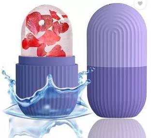 EasyOne Silicone Ice Mold for Face Ice Roller Purple Silicone Ice Cube Tray