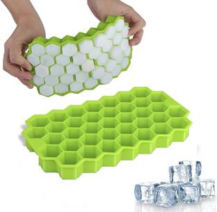 Mixify Silicone Ice Cube Tray For Freezer, Flexible Honeycomb Shape Mould Green Silicone Ice Cube Tray