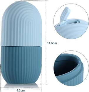 DCJS MART Ice Roller For Face , Neck and Body | For Puffy Eyes, Acne , Pimple Multicolor Plastic Ice Cube Tray