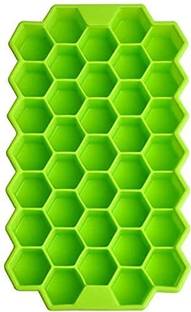 sai ji Ice Cube Tray and Ice Cubes Molds for Freezer Rubber Ice Cube Tray Green Silicone Ice Cube Tray