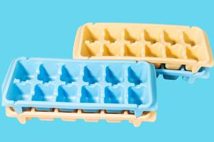 Sonanshi Flexible Perfect Ice Cubes Maker Plastic Ice Cube Tray Multicolor Plastic Ice Cube Tray