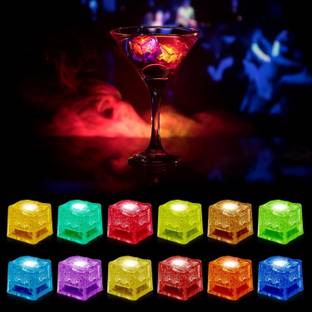 Hofason Ice Cubes for Drinks Water-Activated Color-Changing Party best for Home,Club,Bar Multicolor Plastic Ice Ball Tray