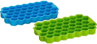 evnyan Green, Blue Silicone Ice Cube Tray