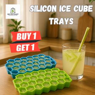 SBJ Digi Mart Multicolor Silicone Ice Cube Tray