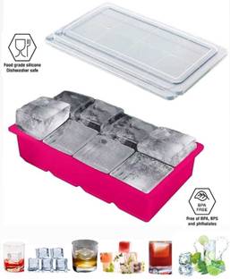 DHONI Pink Silicone Ice Cube Tray