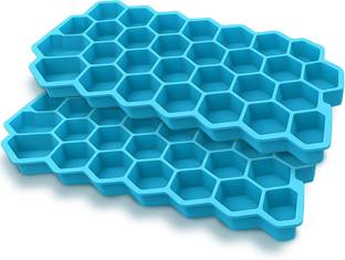 GRISHVA Ice-Cube-Tray-02 Blue Silicone Ice Cube Tray