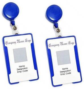 Ang Plastic ID Badge Holder, ID Badge Reel