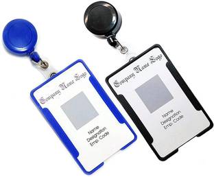 JSMSH Plastic ID Badge Reel, ID Badge Holder