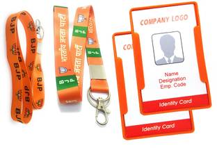 signistics Cotton, Plastic ID Badge Holder, Lanyard