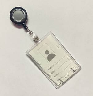 I CARDE Plastic ID Badge Holder, ID Badge Reel