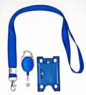 I CARDE Plastic ID Badge Holder, ID Badge Reel, Lanyard