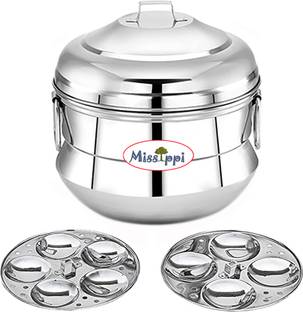 MISSIPPI 9 idli maker stainless steel idli cooker 2 plate induction friendly Induction & Standard Idli Maker