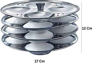 Gueran Idli maker stainless steel 4 Idli plates idli stand steel 16 button idli plates Induction & Standard Idli Maker