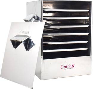 Onions Cauka/Square/Cubic Idly cooker with 6 Regular Idly plates FOR HOME USE Induction & Standard Idli Maker